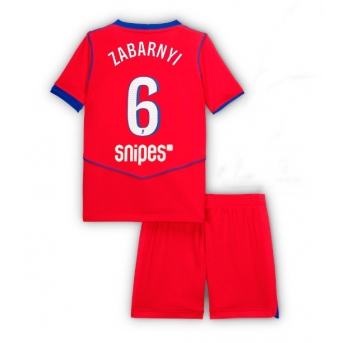 Billige Fotballdrakt Paris Saint-Germain Illia Zabarnyi #6 Replika Tredjedraktsett Barn 2025-26 Kortermet (med bukser)